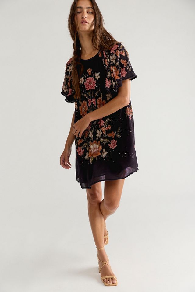 Tropics Beaded Mini Dress #1