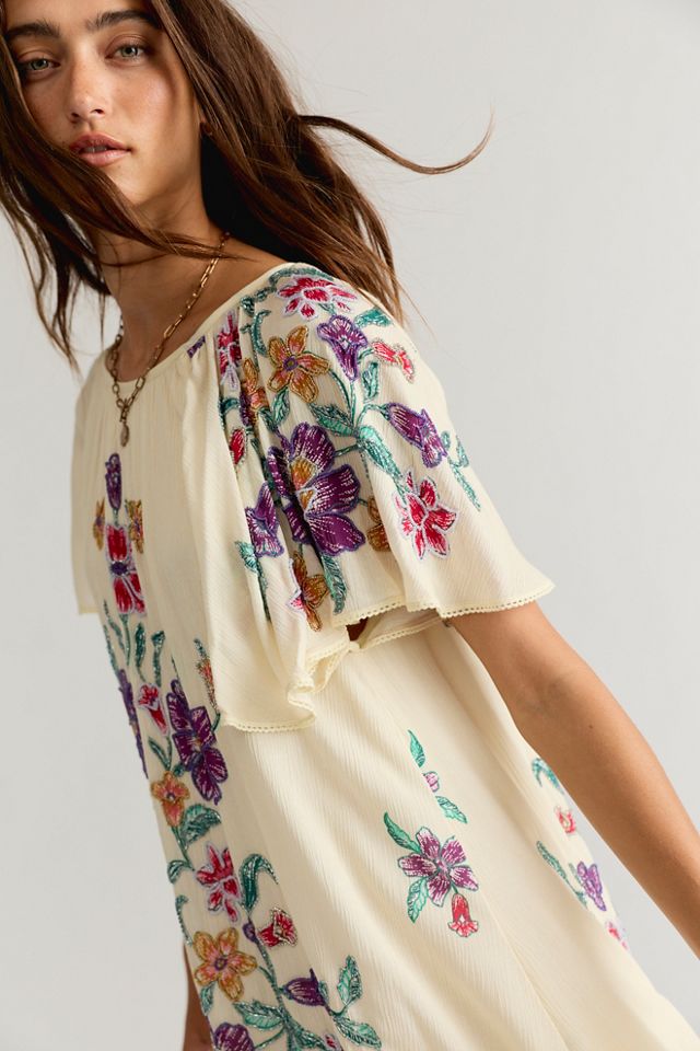 Tropics Beaded Mini Dress #1