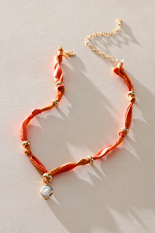 Honey Choker by Free People in Orange