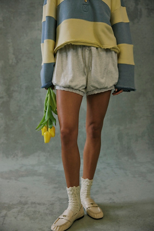 Slow Motion Bloomer Shorts by Intimately at Free People in Grey, Size: S