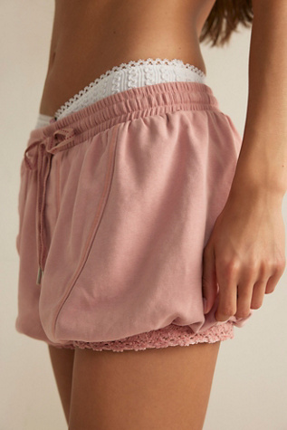 Slow Motion Bloomer Shorts by Intimately at Free People in Pink, Size: M