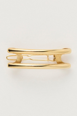 Each Jewels Melanie Half Ponytail Bar at Free People in Gold