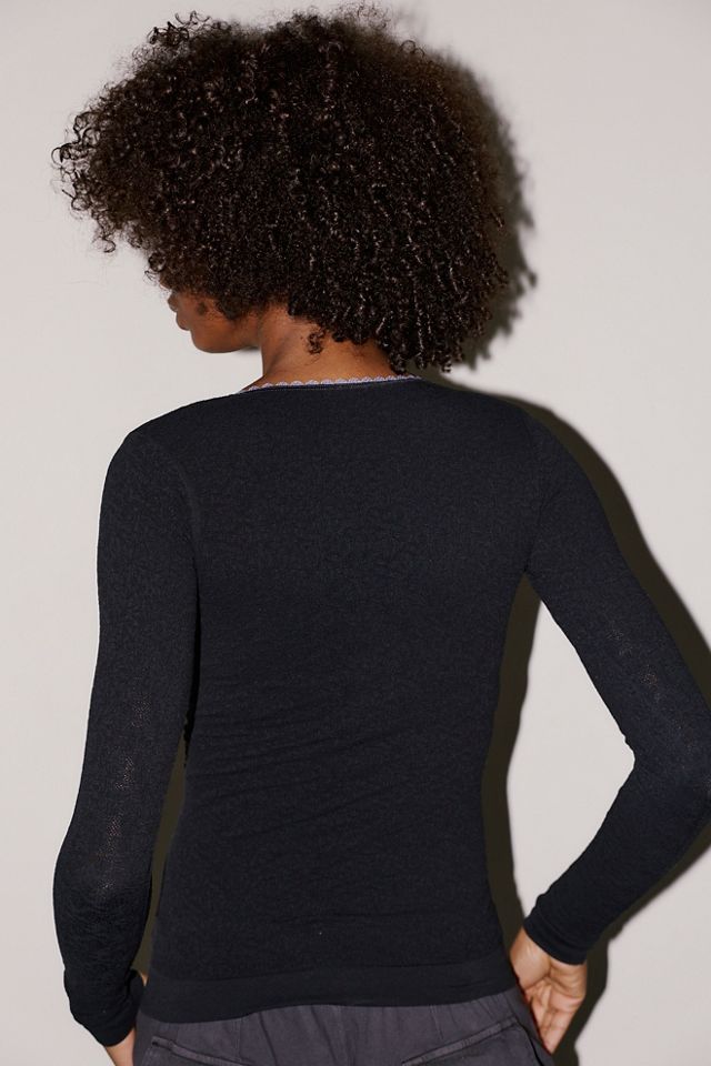 Sweet Point Seamless Long Sleeve Henley #1