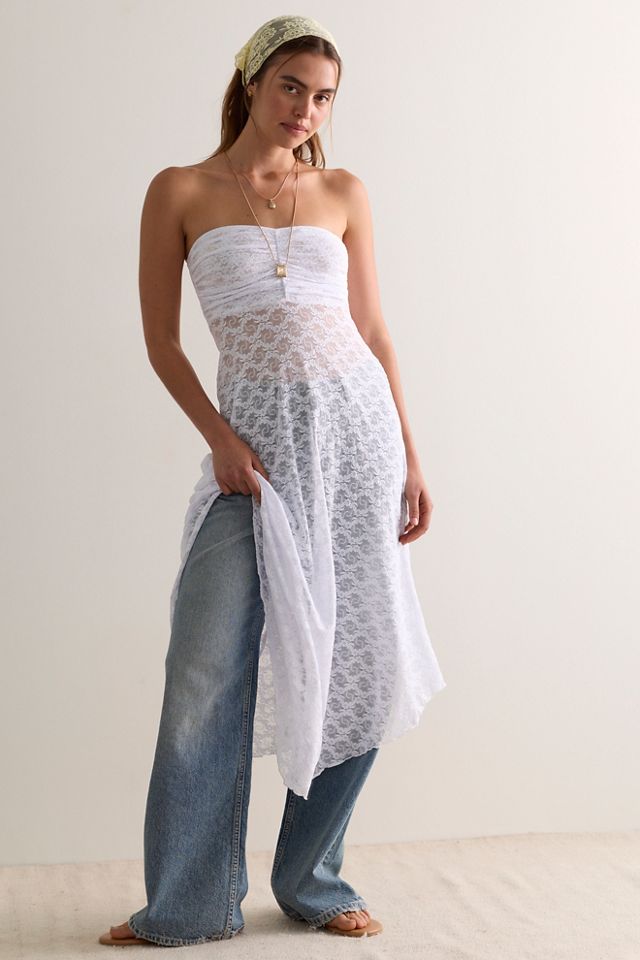 Only Hearts Farah Stretch Lace Midi Slip Dress #2