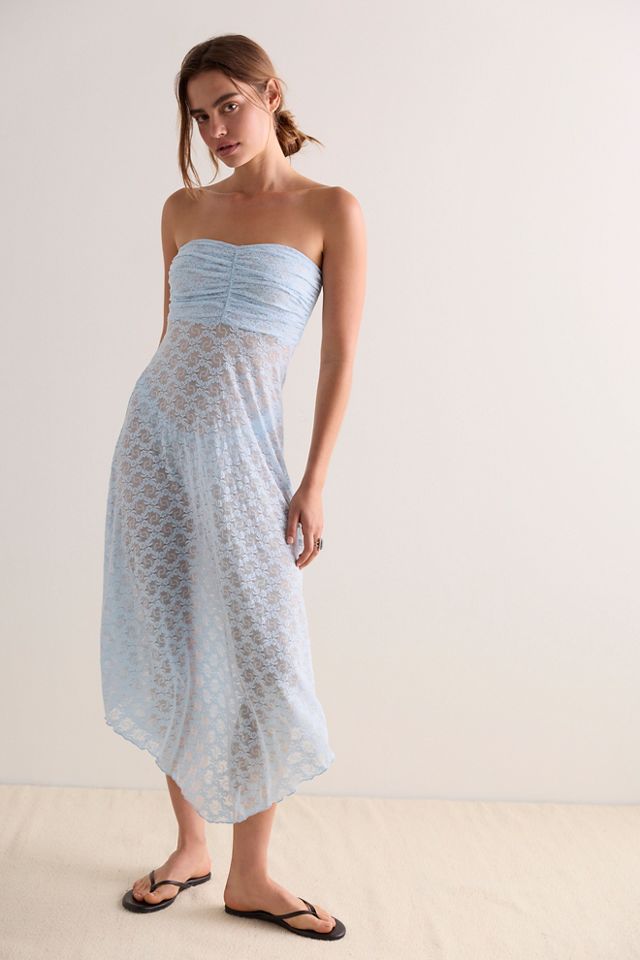 stretch lace slip dress SKIMS Stretch Lace Slipdress