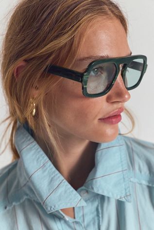Elisa Johnson Jane Aviator Sunglasses