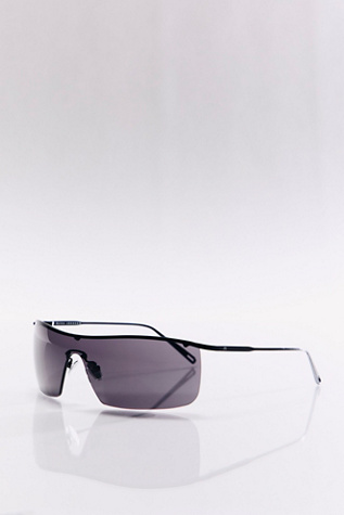 Elisa Johnson Vito Wrap Around Sunglasses at Free People in Black