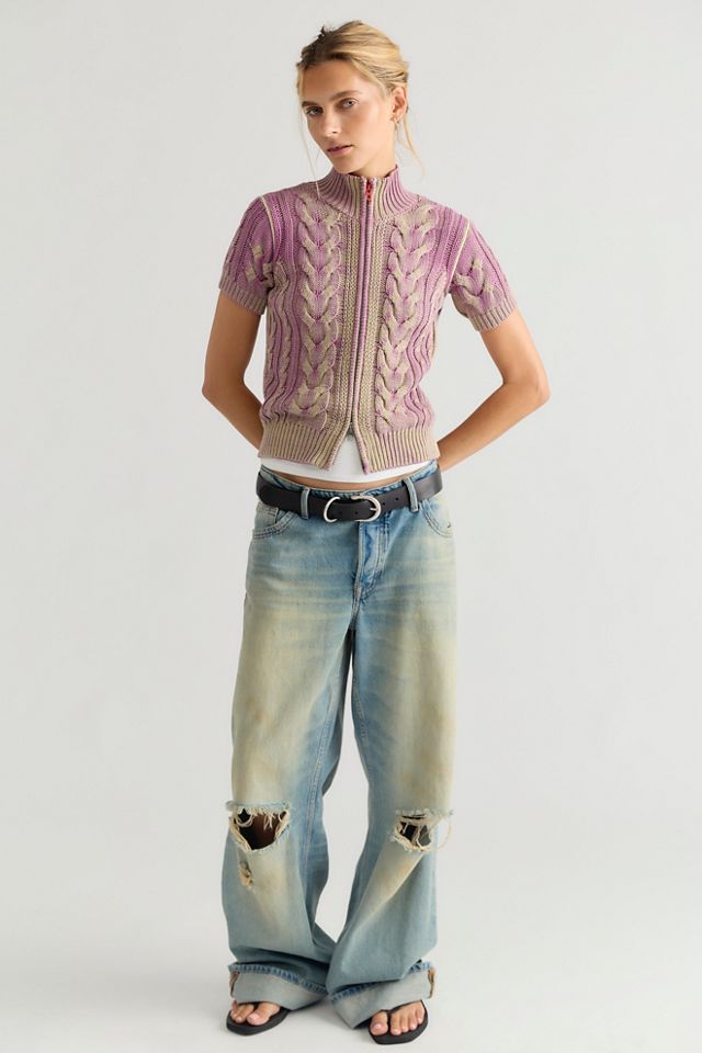 Diesel M-Elana Short Sleeve Zip Cardi #2