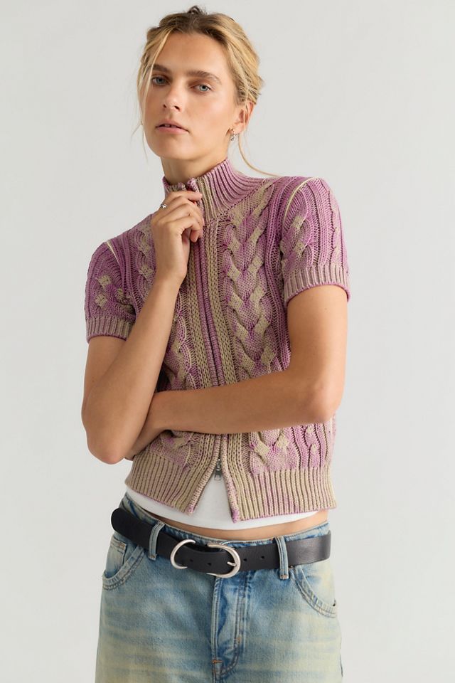 Diesel M-Elana Short Sleeve Zip Cardi #3