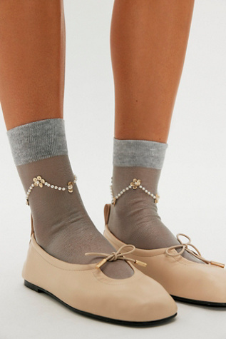 Venezia Socks by Maria La Rosa at Free People in Grey