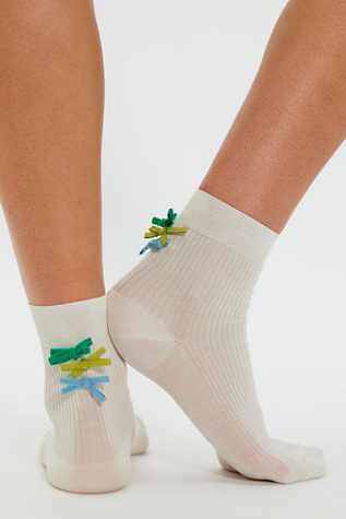 Isla Sock by Maria La Rosa at Free People in White