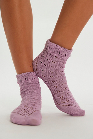 Sweetie Socks by Free People in Pink