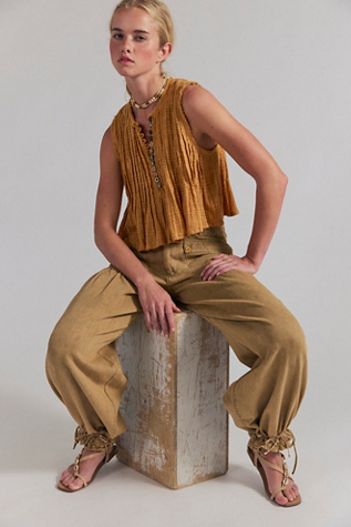 FP One Parker Tank Top at Free People in Bronzer, Size: XS