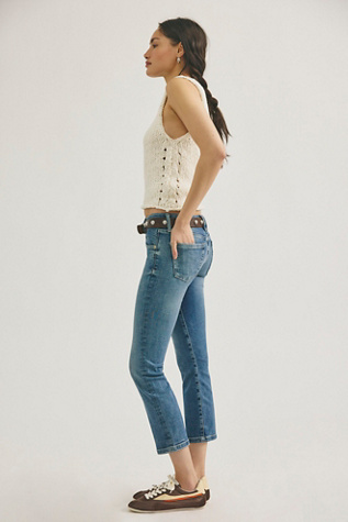 We The Free Paloma Low-Rise Cigarette Jeans at Free People in Medium Wash, Size: 24