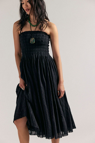 Женская юбка Free People Raven Solid Convertible Maxi, цвет: Чёрный — фото 4