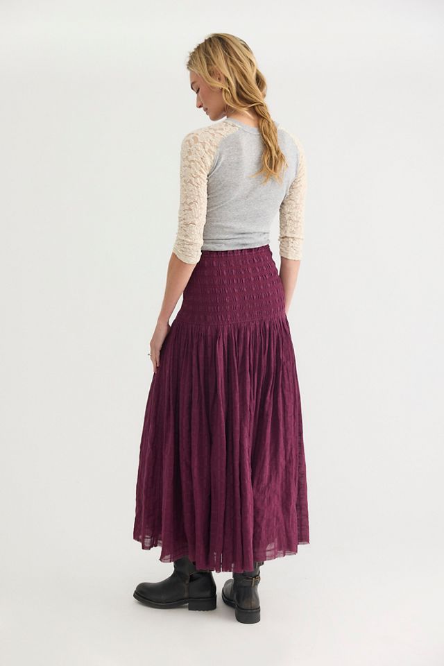Raven Solid Convertible Maxi Skirt #1