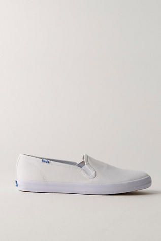 Женские кроссовки Keds Champion Canvas Slip-Ons, цвет: Белый — фото 5