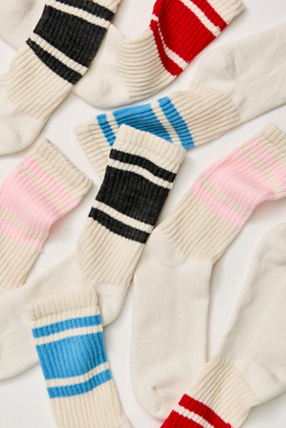 Mono Stripe Crew 2 Pack Socks