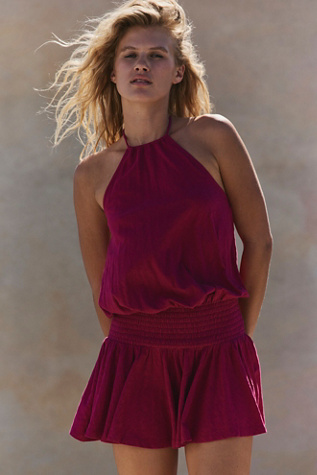 La La Luz Mini Dress by free-est at Free People in Red, Size: S