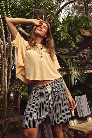 Harloe Pull-On Harem Shorts by free-est at Free People in Black, Size: L