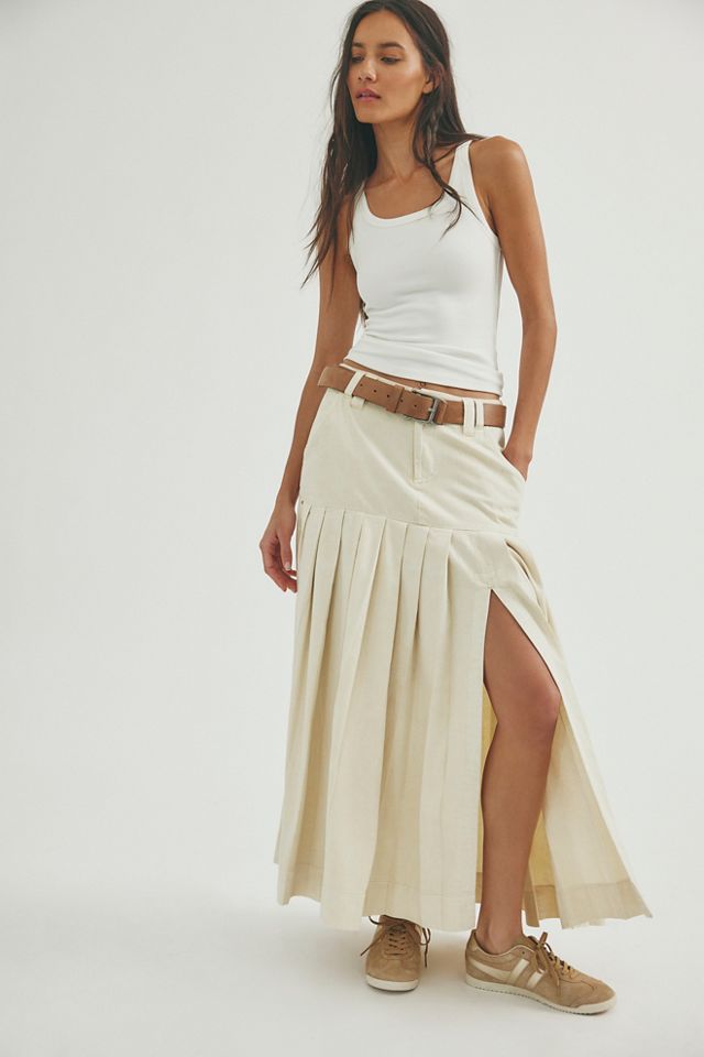 53rd Street Chino Maxi Skirt | Free People