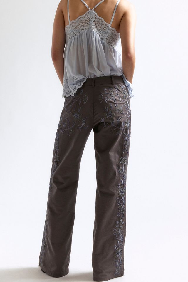 Pantalon évasé orné Taylen #3