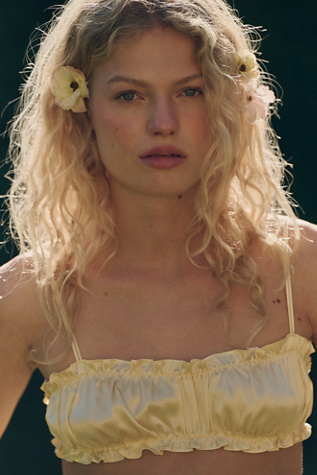 Bralette en charmeuse de soie Only Hearts
