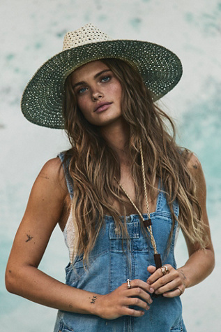Lifeguard Hat by Free People in Blue