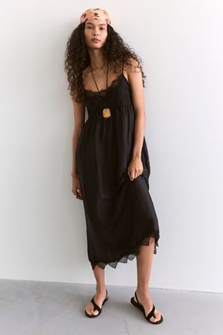 free people lace trim slip dress Free People In This Groove Mini Slip Dress In Ivory
