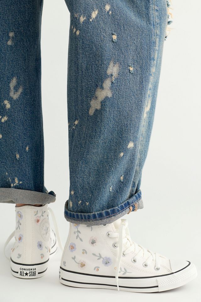 Chuck Taylor All Star Sequin Flower High-Top Sneakers #2