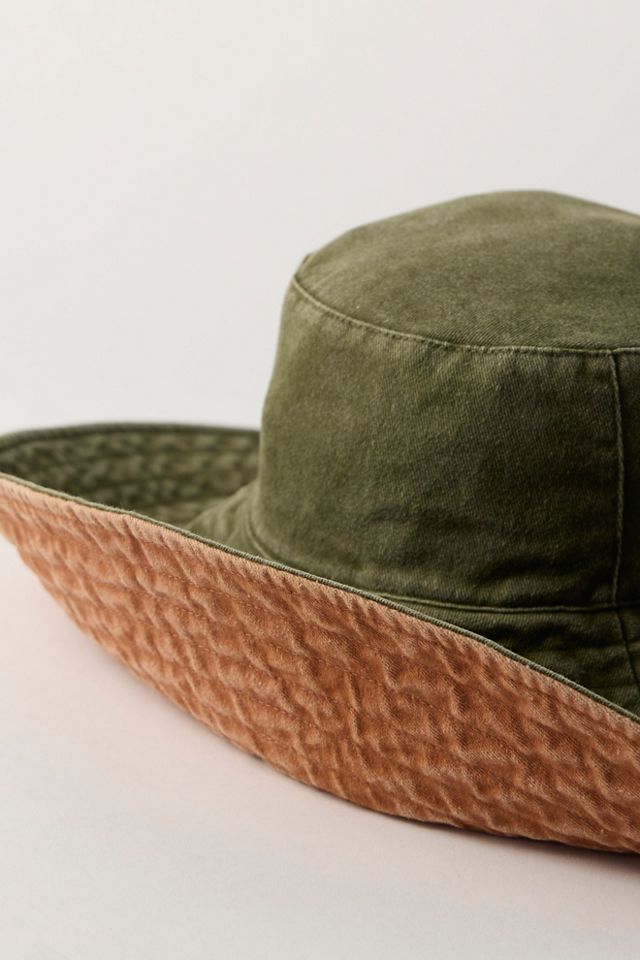 Oversized Washed Bucket Hat #3