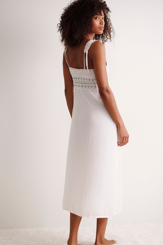 Ever After Midi Slip Dress by Intimately at Free People in White, Size: M