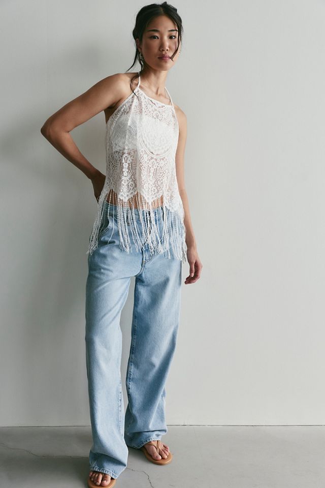 For Love & Lemons Siren Fringe Top #2
