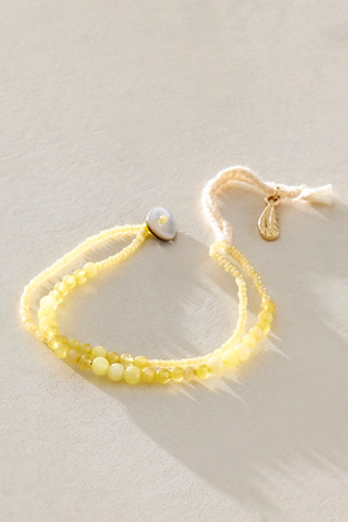 Halo Semiprecious Stone Bracelet