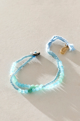 Женский браслет Free People Halo Semiprecious Stone, цвет: Amazonite — фото 2