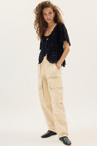 In Your Dreams Lace Top by Free People in Black, Size: XS