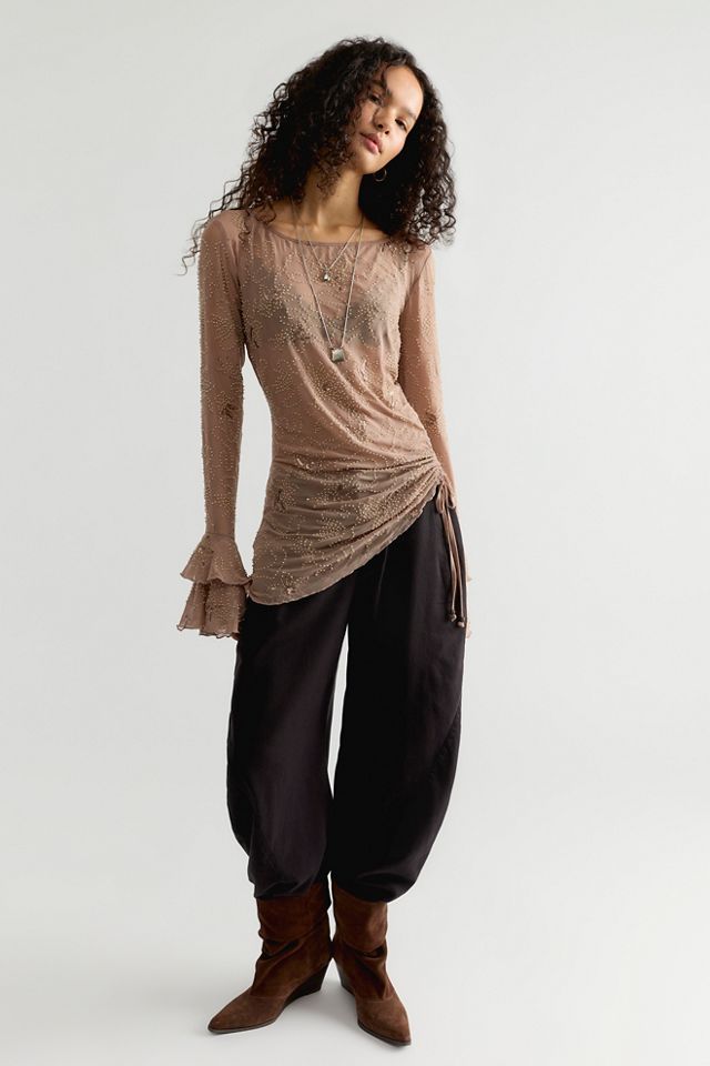 One Night Out Long Sleeve Embellished Top #2