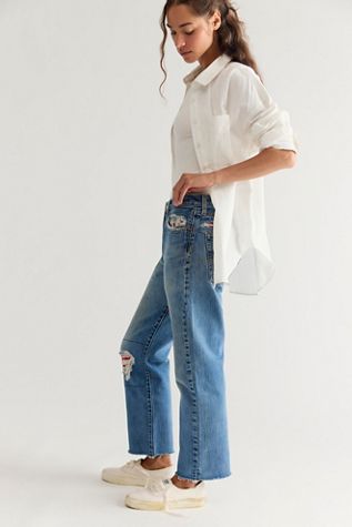 RE/DONE Levi's Bandana Boyfriend Jeans