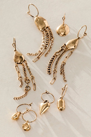 Tove Chains Hair Charm Mega Pack by Free People in Gold