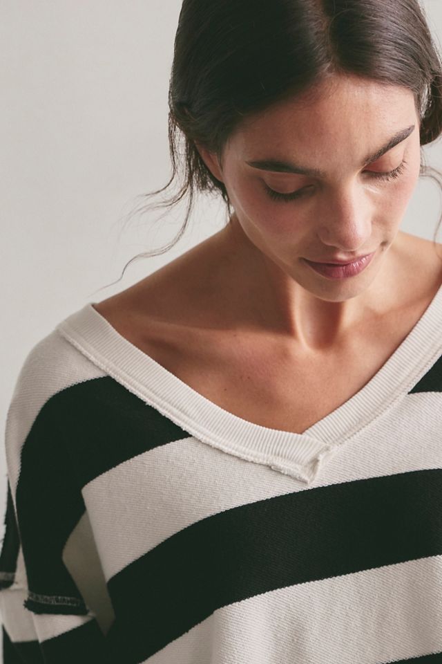 We The Free Venice V-Neck Striped Sweatshirt #3