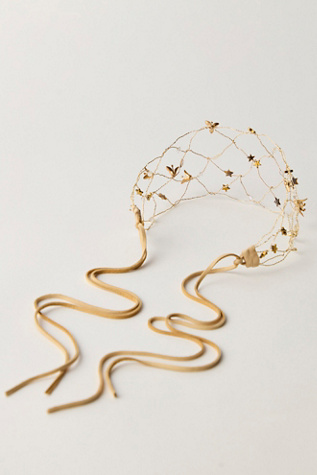 Женские аксессуары для волос Curried Myrrh Lyrielle Wire Net Headband, цвет: Золотой — фото 3