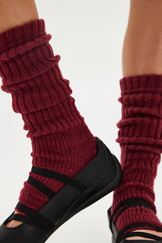 Solid Everyday Legwarmers at Free People in Red