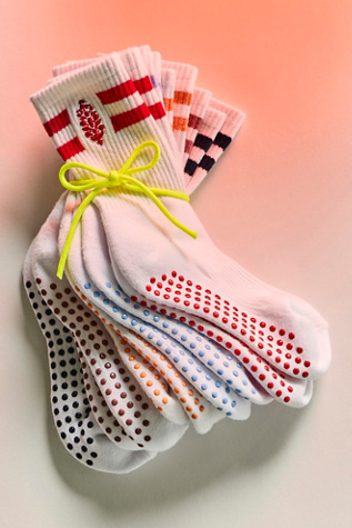 Super Stripe Pilates Grip Socks