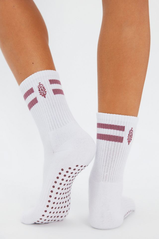 Super Stripe Pilates Grip Socks #1
