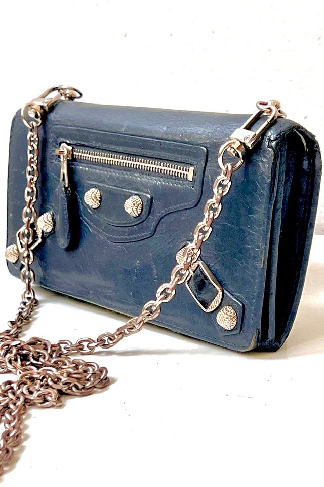 Vintage Balenciaga Leather Crossbody Bag or Wallet Selected by Anna Corinna #2