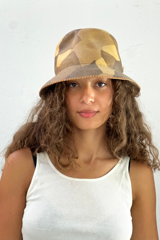 Женский головной убор Anna Corinna Vintage Hirohisa and Lewis Wool Felted Hat Selected, цвет: Коричневый — фото 2