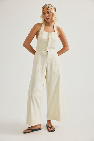[新品]phenix W-Adjustable Salopette L ホワイト Phoenix Solid Overalls | Free People