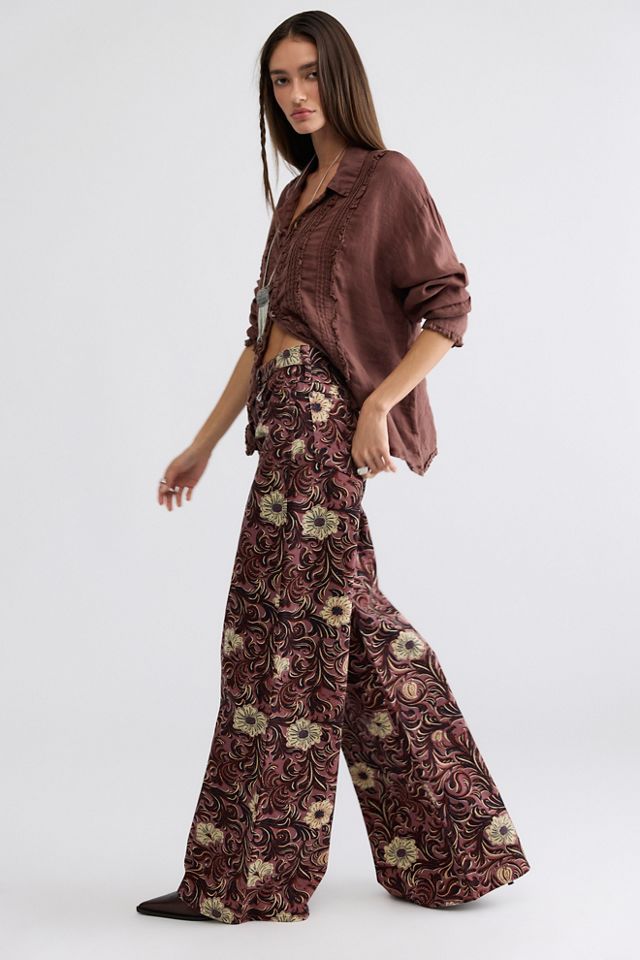 Wrangler Canyon Floral Wide-Leg Jeans #2