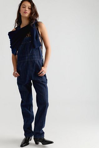 Lee Striped Slim Straight Overalls