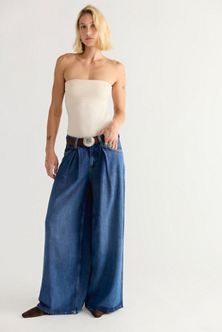 Женские джинсы Lee LQD Slouchy Pleated Trouser, цвет: Fresh Blanket